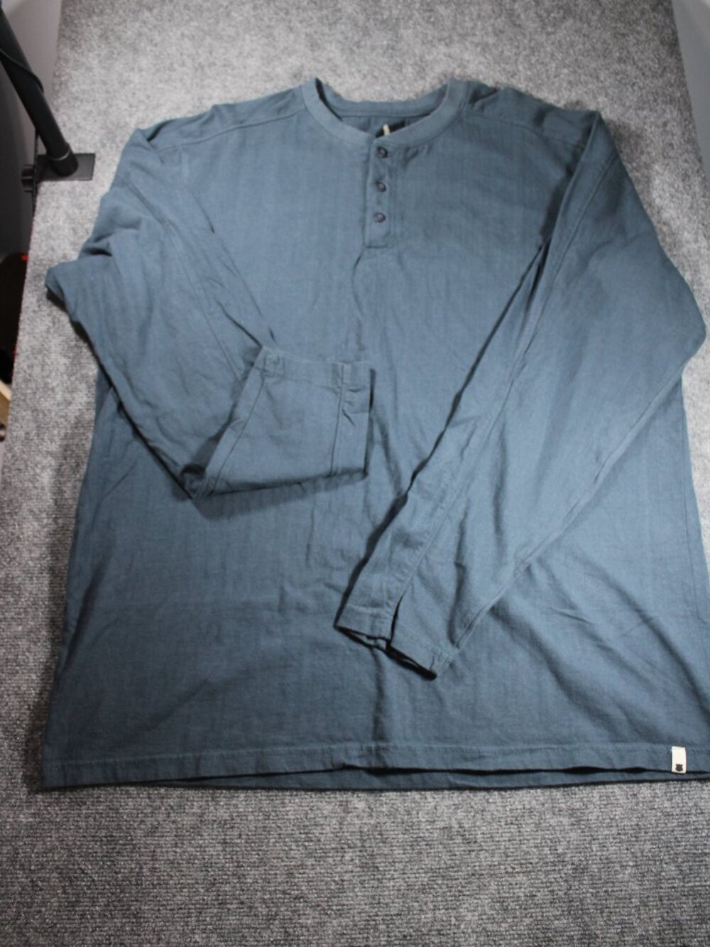 Field & Stream Men's Long Sleeve Navy Blue 100% Cotton Shirt 0270